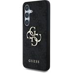 Guess PU 4G Metal Logo kryt pre Samsung Galaxy S25, sivý