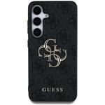 Guess PU 4G Metal Logo kryt pre Samsung Galaxy S25, sivý
