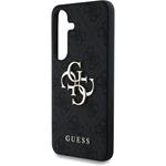 Guess PU 4G Metal Logo kryt pre Samsung Galaxy S25, sivý