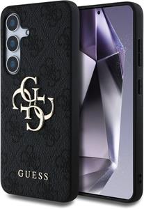 Guess PU 4G Metal Logo kryt pre Samsung Galaxy S25+, sivý