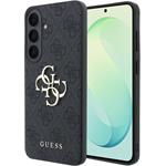 Guess PU 4G Metal Logo kryt pre Samsung Galaxy S26 FE, čierny