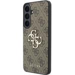 Guess PU 4G Metal Logo kryt pre Samsung Galaxy S26 FE, hnedý