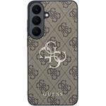Guess PU 4G Metal Logo kryt pre Samsung Galaxy S26 FE, hnedý