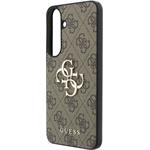 Guess PU 4G Metal Logo kryt pre Samsung Galaxy S26 FE, hnedý