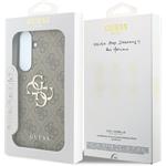 Guess PU 4G Metal Logo kryt pre Samsung Galaxy S26 FE, hnedý