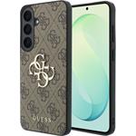 Guess PU 4G Metal Logo kryt pre Samsung Galaxy S26 FE, hnedý