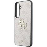 Guess PU 4G Metal Logo kryt pre Samsung Galaxy S26 FE, ružový