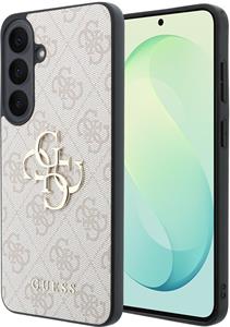Guess PU 4G Metal Logo kryt pre Samsung Galaxy S26 FE, ružový