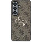 Guess PU 4G Metal Logo kryt pre Samsung Galaxy S26+, hnedý