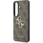 Guess PU 4G Metal Logo kryt pre Samsung Galaxy S26+, hnedý