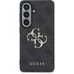 Guess PU 4G Metal Logo kryt pre Samsung Galaxy S26+, sivý