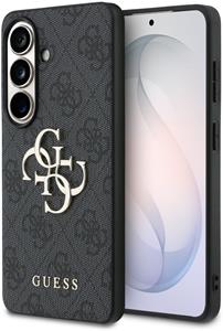 Guess PU 4G Metal Logo kryt pre Samsung Galaxy S26, sivý