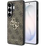 Guess PU 4G Metal Logo kryt pre Samsung Galaxy S26 Ultra, hnedý