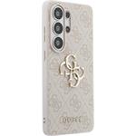 Guess PU 4G Metal Logo kryt pre Samsung Galaxy S26 Ultra, ružový