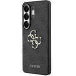 Guess PU 4G Metal Logo kryt pre Samsung Galaxy S26 Ultra, sivý