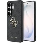 Guess PU 4G Metal Logo kryt pre Samsung Galaxy S26 Ultra, sivý