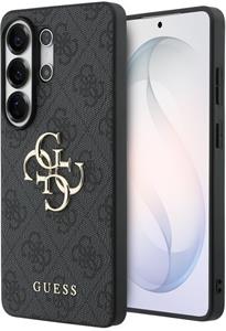 Guess PU 4G Metal Logo kryt pre Samsung Galaxy S26 Ultra, sivý