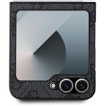 Guess PU 4G Metal Logo kryt pre Samsung Galaxy Z Flip 6/7 FE, sivý