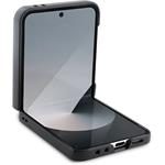 Guess PU 4G Metal Logo kryt pre Samsung Galaxy Z Flip 6/7 FE, sivý