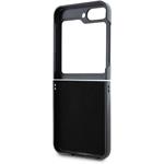 Guess PU 4G Metal Logo kryt pre Samsung Galaxy Z Flip 6/7 FE, sivý