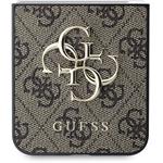 Guess PU 4G Metal Logo kryt pre Samsung Galaxy Z Flip 6, hnedý