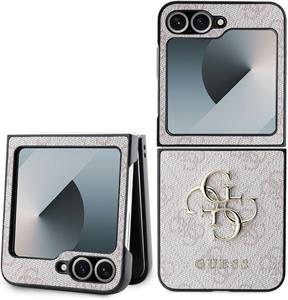 Guess PU 4G Metal Logo kryt pre Samsung Galaxy Z Flip 6, ružový