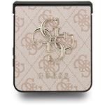 Guess PU 4G Metal Logo kryt pre Samsung Galaxy Z Flip 7, ružový