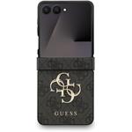 Guess PU 4G Metal Logo kryt pre Samsung Galaxy Z Flip 7, sivý