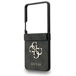 Guess PU 4G Metal Logo kryt pre Samsung Galaxy Z Flip 7, sivý