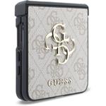 Guess PU 4G Metal Logo kryt pre Samsung Galaxy Z Flip 8, ružový