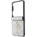 Guess PU 4G Metal Logo kryt pre Samsung Galaxy Z Flip 8, ružový