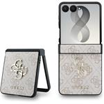Guess PU 4G Metal Logo kryt pre Samsung Galaxy Z Flip 8, ružový