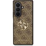 Guess PU 4G Metal Logo kryt pre Samsung Galaxy Z Fold 7, hnedý