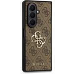 Guess PU 4G Metal Logo kryt pre Samsung Galaxy Z Fold 7, hnedý