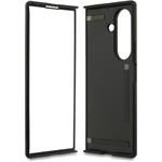 Guess PU 4G Metal Logo kryt pre Samsung Galaxy Z Fold 7, hnedý