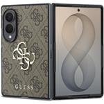 Guess PU 4G Metal Logo kryt pre Samsung Galaxy Z Fold 8, hnedý