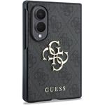 Guess PU 4G Metal Logo kryt pre Samsung Galaxy Z Fold 8, sivý