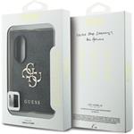 Guess PU 4G Metal Logo kryt pre Samsung Galaxy Z Fold 8, sivý
