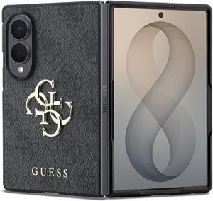 Guess PU 4G Metal Logo kryt pre Samsung Galaxy Z Fold 8, sivý