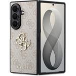 Guess PU 4G Metal Logo kryt pre Samsung Galaxy Z Fold 8 Ultra, ružový