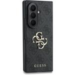 Guess PU 4G Metal Logo kryt pre Samsung Galaxy Z Fold 8 Ultra, sivý