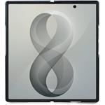 Guess PU 4G Metal Logo kryt pre Samsung Galaxy Z Fold 8 Ultra, sivý