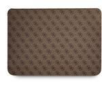 Guess PU 4G Metal Logo obal na notebook, 13", hnedý