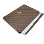 Guess PU 4G Metal Logo obal na notebook, 13", hnedý