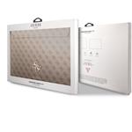 Guess PU 4G Metal Logo obal na notebook, 13", hnedý
