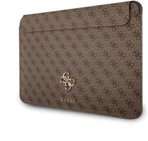 Guess PU 4G Metal Logo obal na notebook, 13", hnedý