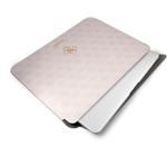 Guess PU 4G Metal Logo puzdro na notebook, 13", ružové