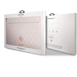 Guess PU 4G Metal Logo puzdro na notebook, 13", ružové