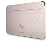 Guess PU 4G Metal Logo puzdro na notebook, 13", ružové