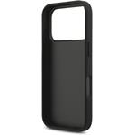 Guess PU 4G Metal Logo Strap kryt pre iPhone 17 Pro, čierny